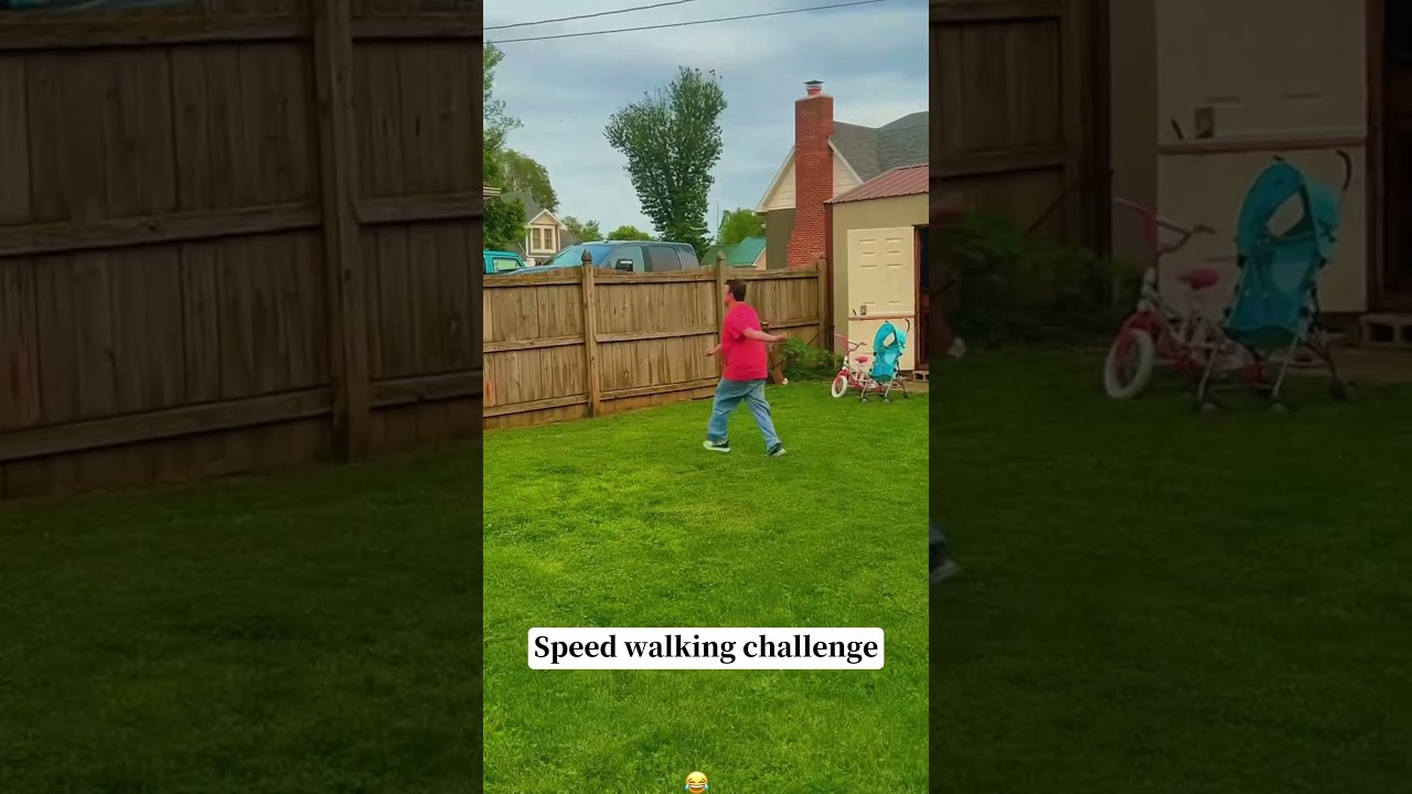 Speed walking challenge 😂😂