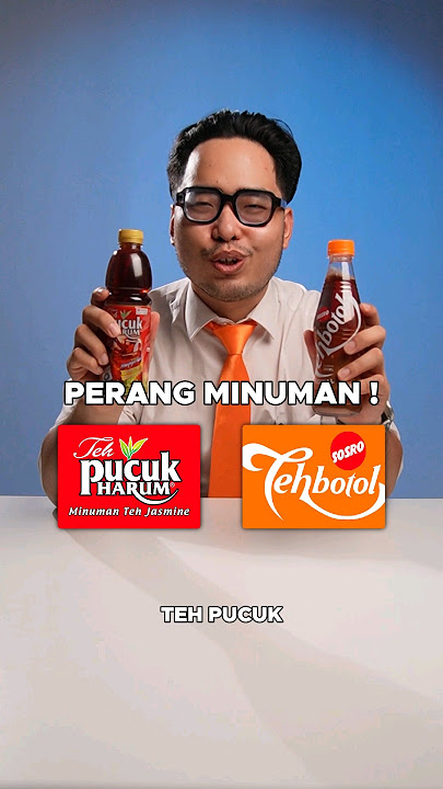kalian lebih suka teh pucuk atau teh botol ? #minuman #brandwars #perbandingan