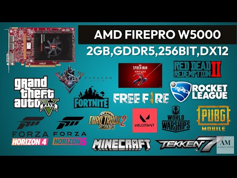 AMD FIREPRO W5000 [2GB, GDDR5, 256BIT, DX12 ] GAMEPLAY2023