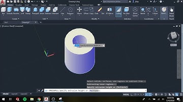 Using Presspull to Extrude in AutoCAD 2020