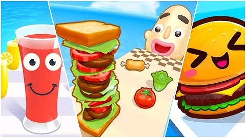 Sandwich Run Vs Juice Run Vs Food Run 🍓🍓All New Max Update Mobile Gameplay AG6814