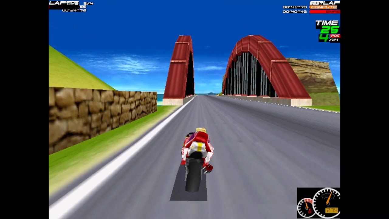 Moto Racer (1997) - Championship Mode | Normal Difficulty Gameplay