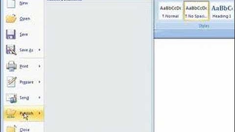Word 2007 - Opening & Saving Documents