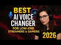 Best AI Voice Changer for Streamers &amp; Gamers (Low End PC 2026) 🎙️ | Real-Time &amp; Lightweight
