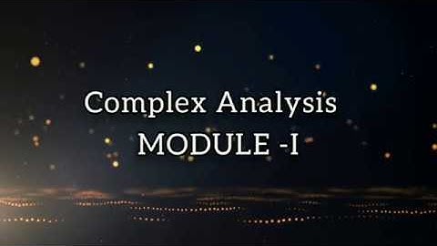 Third Sem M. Sc Mathematics Complex Analysis  Class  3