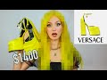 Trying Neon Yellow hair to match my $1400 Versace Shoes