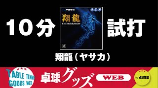 【卓球グッズWEB】10分試打「翔龍」