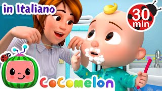 I denti van puliti | CoComelon Italiano - Canzoni per Bambini