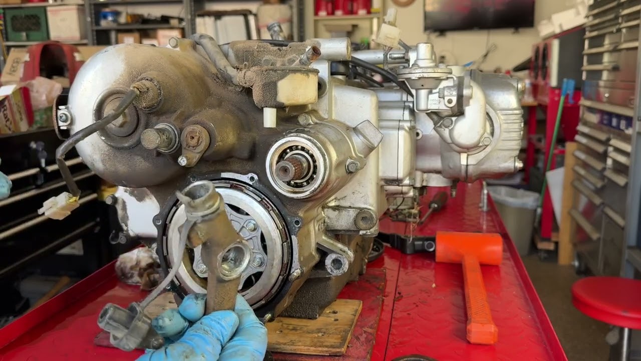 My Free GL1000, Part 3, Clutch & Rear Cover removal