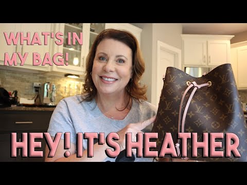 WHAT'S IN MY BAG? & MOD SHOTS!  LOUIS VUITTON NEONOE (ROSE POUDRE) 