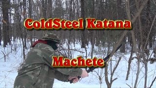 Cold Steel Katana Machete Test & Review : Tactical