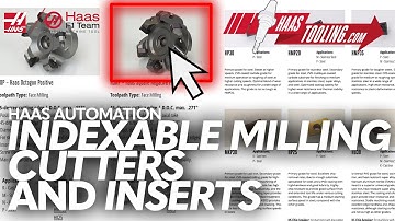 Indexable Milling Cutters and Inserts on HaasTooling.com - Haas Automation, Inc.