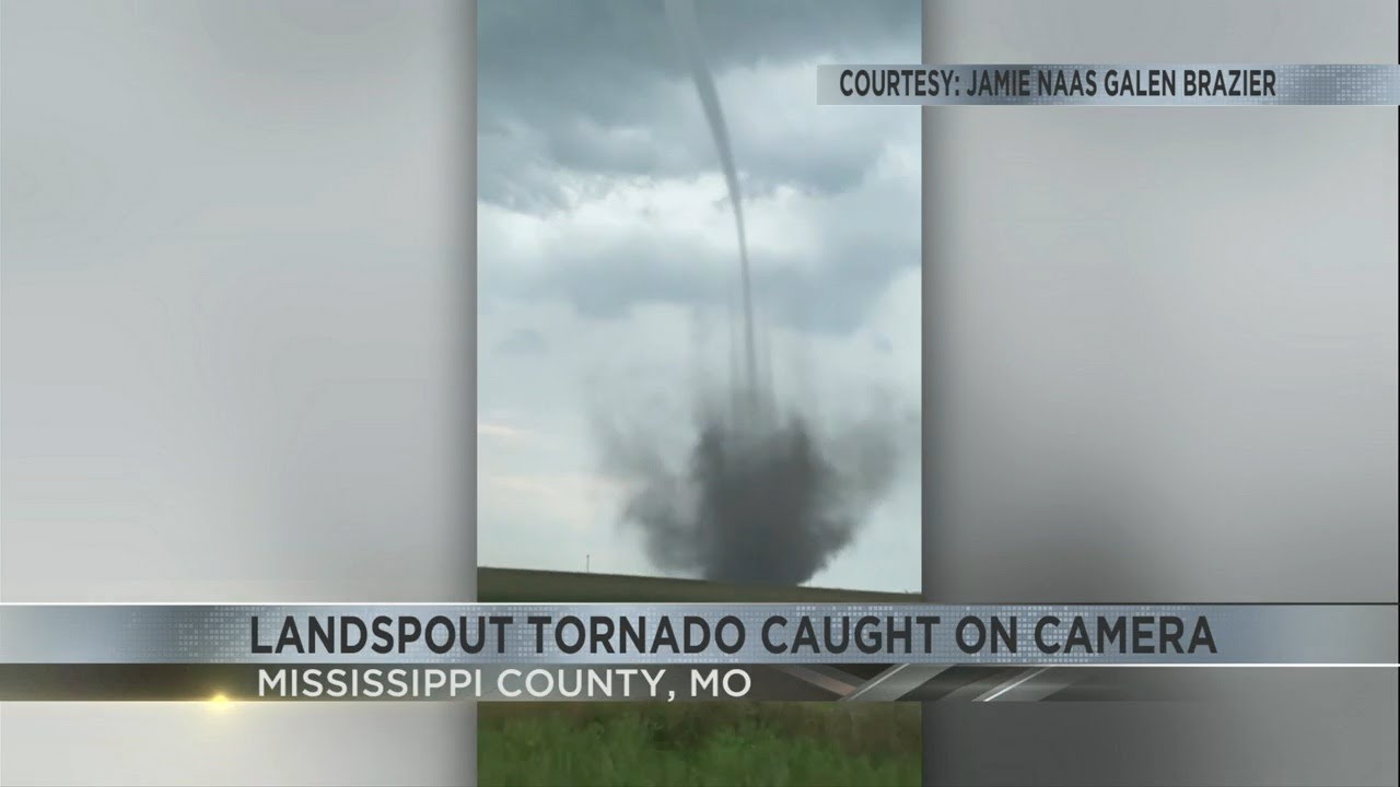 Closer look at landspout tornado caught on camera in Mississippi County ...