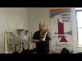 The fantastic  krinner princess  rotary flugelhorn in gold plate