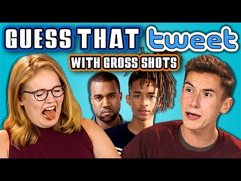 TEENS GUESS THAT TWEET CHALLENGE (with GROSS SHOTS!!!) (React)