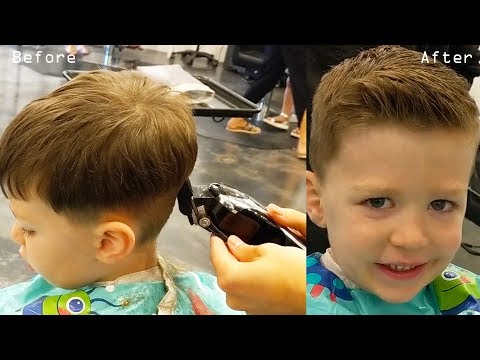 how-to-cut-little-boys-hair-with-clippers-&-scissors-+-blending-and-cowlick-instruction