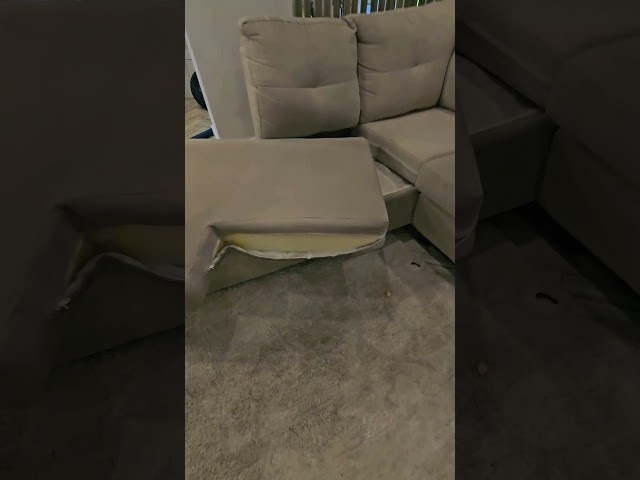 This is what happens when the cushion cover is removed.