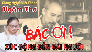 Khóc Thổn Thức Như Mưa Khi Nghe Bài Thơ Bác Ơi Của Tố Hữu - Giọng Ngâm Việt Thanh