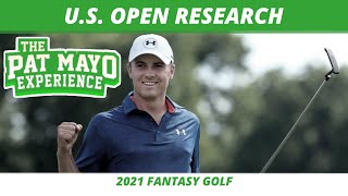 2021 US Open Picks, Research, Preview, Course | 2021 DFS Golf Picks
