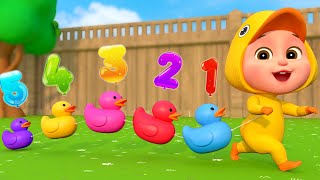 Five Little Ducks - Plate, Fork and Spoon for Kids | Bum Bum Kids Song & Nursery Rhymes