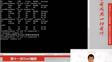 11 2 4 Shell编程 字符截取命令 sed命令