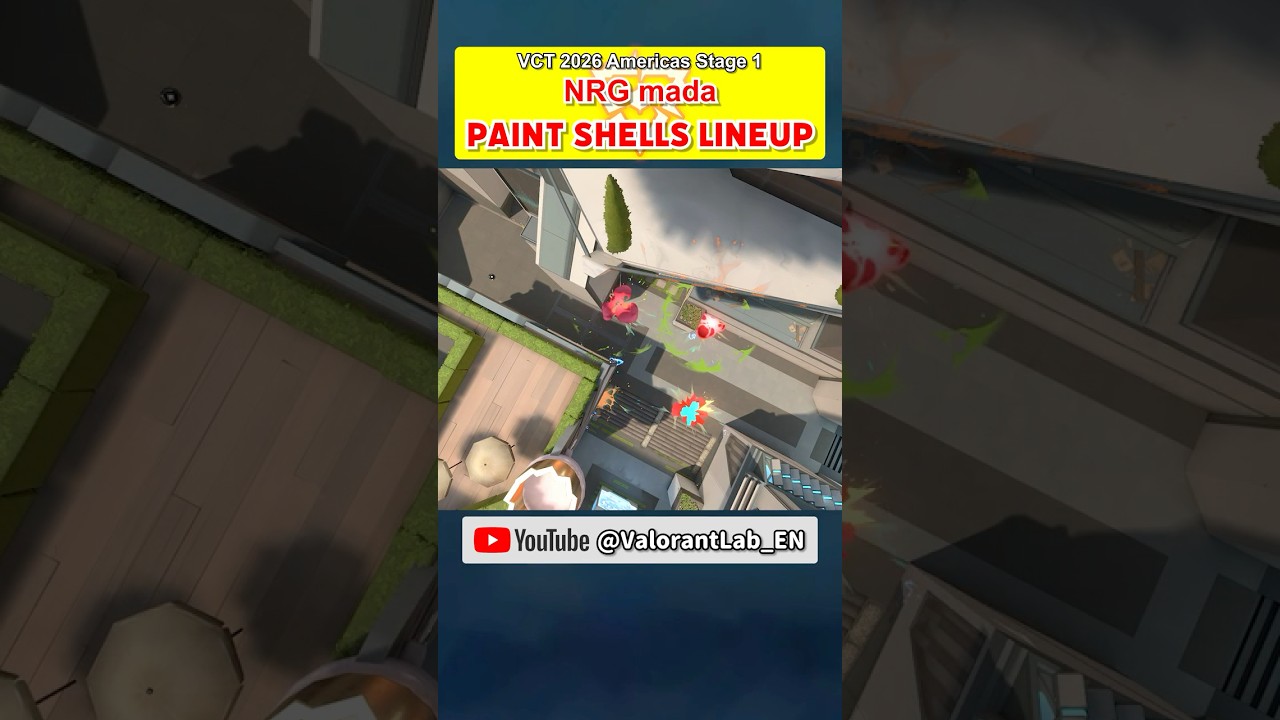 Paint Shells lineup on Split used by NRG mada in VCT 2026 Americas Stage 1 #shorts