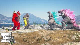 ScarKing x Kong vs Godzilla x Godzilla Minus One - The New Empire ( GTA V Mods )