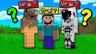 Qui est le Vrai ? Le jeu de l'imposteur sur Minecraft