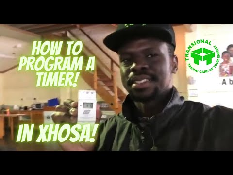 HOW TO SET UP A TOP TRONIC DIGITAL GEYSER TIMER VIDEO IN XHOSA!