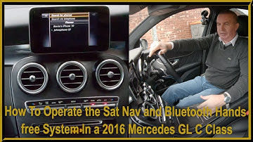 How to Set The Sat Nav, Stream Audio, Delete and Pair a Mobile in a 2016 Mercedes Benz GLC Class