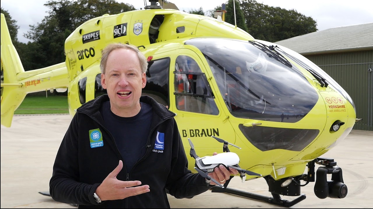 drone safety advice from the caa and yorkshire air ambulance short version jas ambulance