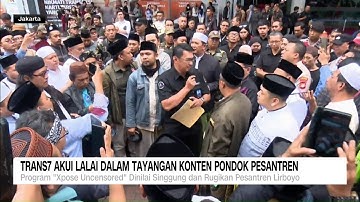 Trans7 Akui Lalai dalam Tayangannya Soal Pondok Pesantren