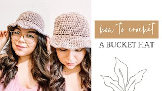 How To Crochet A Bucket Hat/Crochet Hat For The Summer