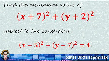 2021 SMO Open Q8: Using Cauchy Inequality to Find the Minimum Value