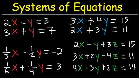 Solving systems of equations by elimination examples