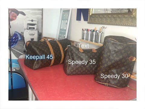 Comparing Speedy 30, Speedy 35 & Keepall 45