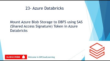 23- Mount Azure Blob Storage to DBFS using SAS token in Azure Databricks in Hindi #azuredatabricks