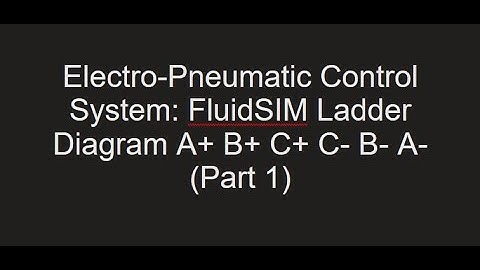 Electro-Pneumatic Control System: FluidSIM Ladder Diagram A+ B+ C+ C- B- A-