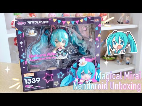 ✶⋆. 🎪˚ hatsune miku nendoroid unboxing | magical mirai 2019 ver. *ੈ🎡‧₊˚