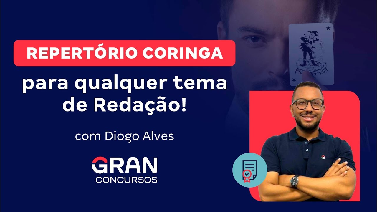 REPERTÓRIO CORINGA para qualquer tema de Redação! | Com Diogo Alves