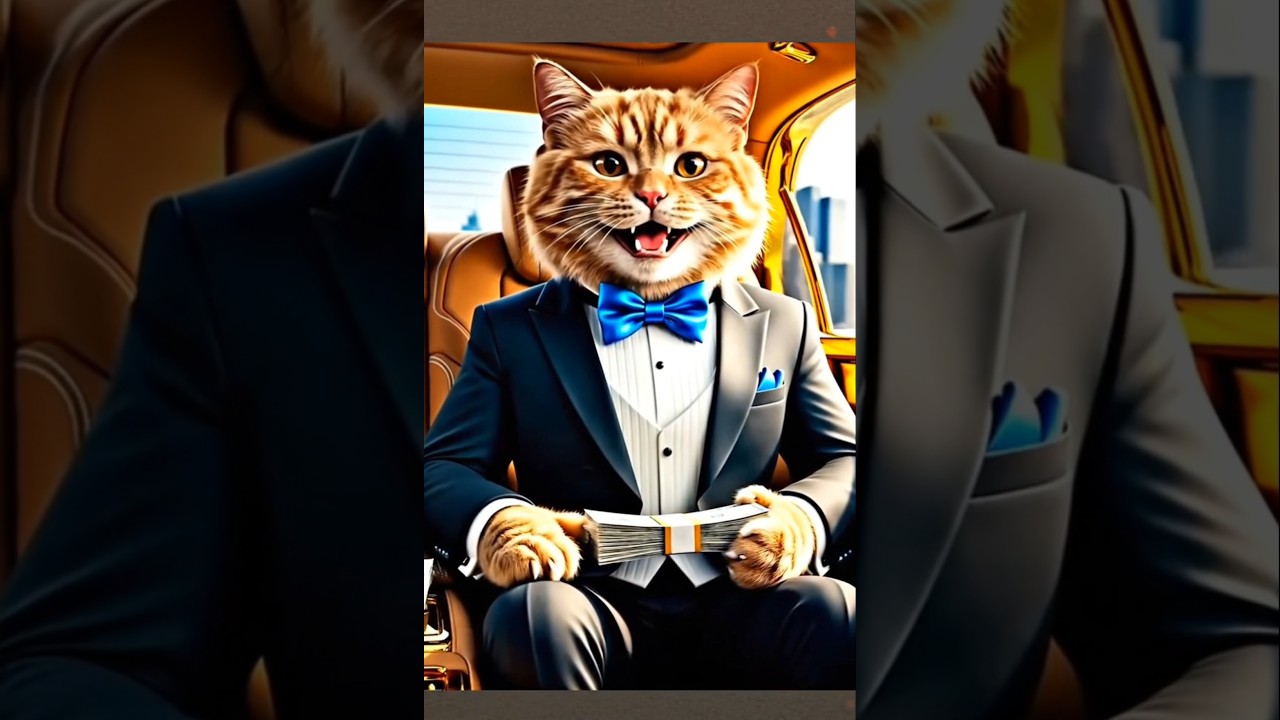 "Zero to Hero: The Dream of Meow!💸💰 #meow #cat #catmeow #catstories #kitten #animals #مياو #shorts