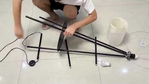 Floor lamp installation instruction video