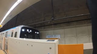 insta360go3で撮影。仙台地下鉄東西線。荒井行き。Photographed with insta360go3. Sendai Subway Tozai Line. To Arai