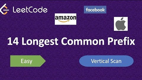 Longest Common Prefix | LeetCode 14 | Java | Facebook Interview Question | Vertical Scan