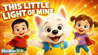 This Little Light of Mine 🌟 7 MINS Sing Along & Dance! | Kids Songs | MooWoo Kids