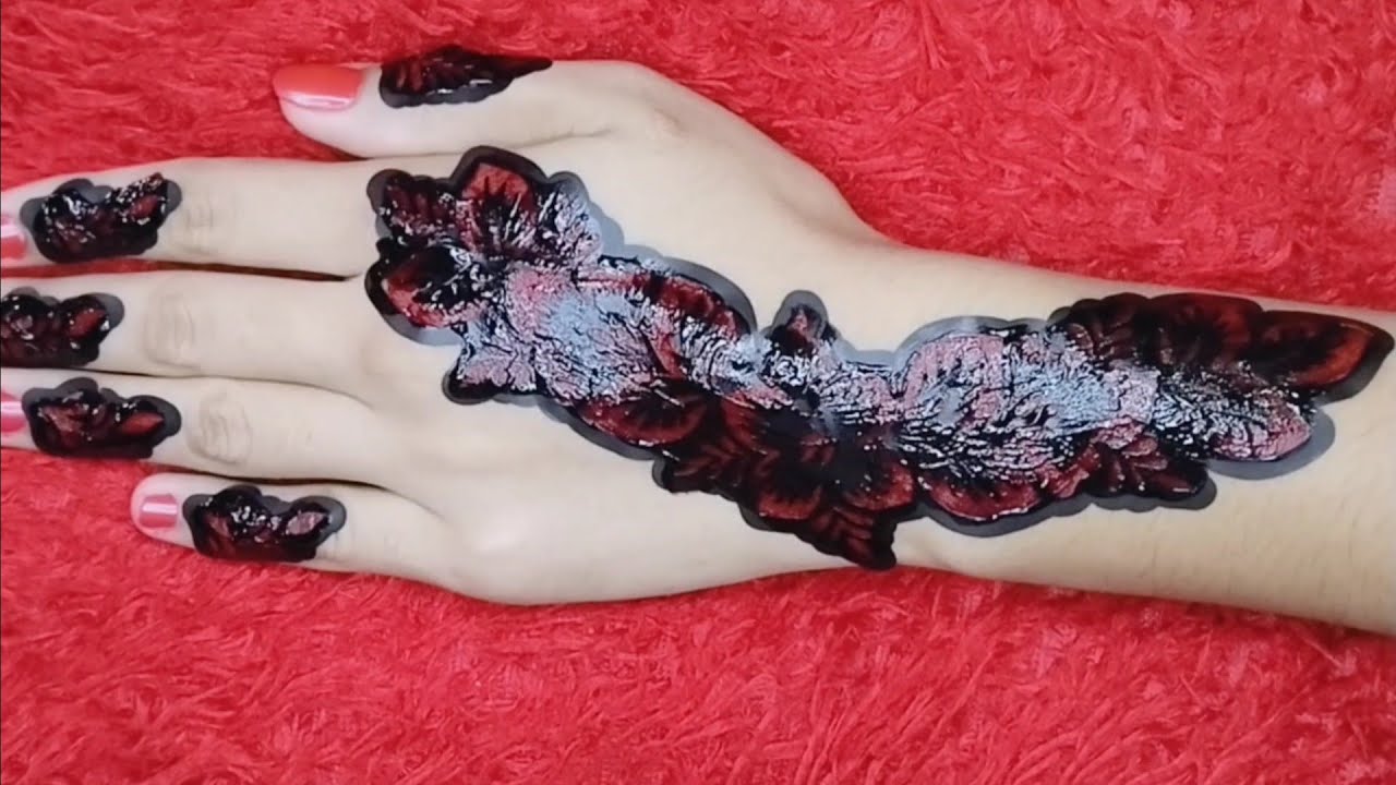 beautiful sticker mehndi design