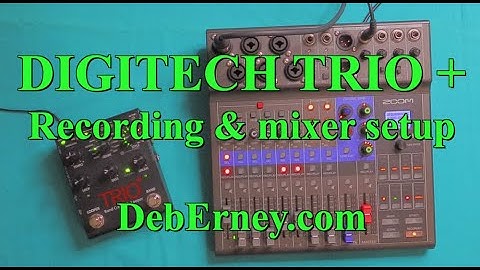 DIGITECH TRIO+ - Recording and using with mixer