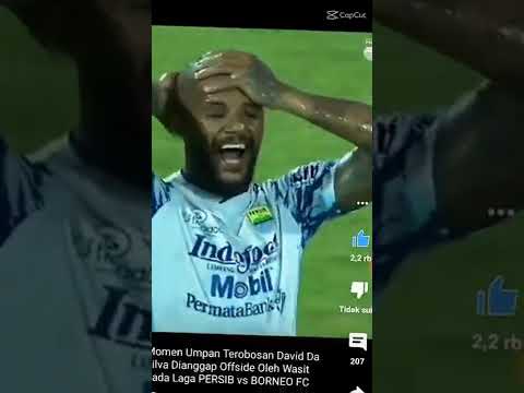 jedag jedug reaksi DDS umpan terobosan yang offside Persib vs Borneo