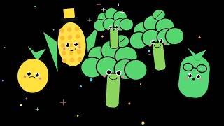 Veggie Party – Gentle Animation and Calm Music | Hey There Sensory screenshot 4