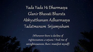 Yada Yada  Hi Dharmasya II Mahabharat serial song II